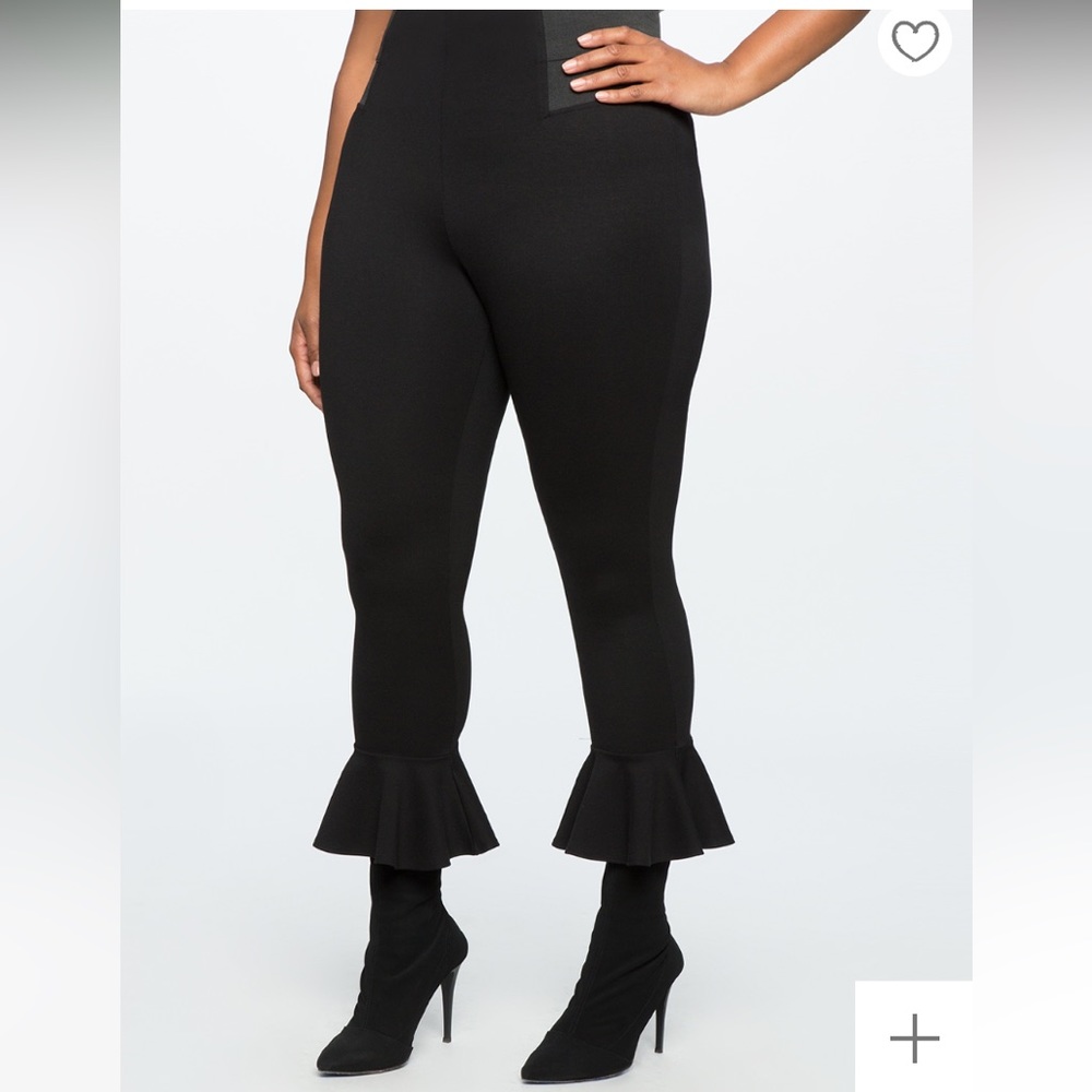 Eloquii NWOT miracle flawless ruffle hem leggings
